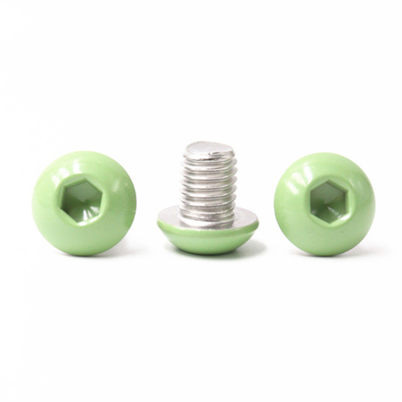 New design 10-24 green button head coarse thread screw 