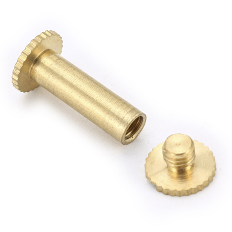 New design 4mm knurled head micro binding screw for menu 