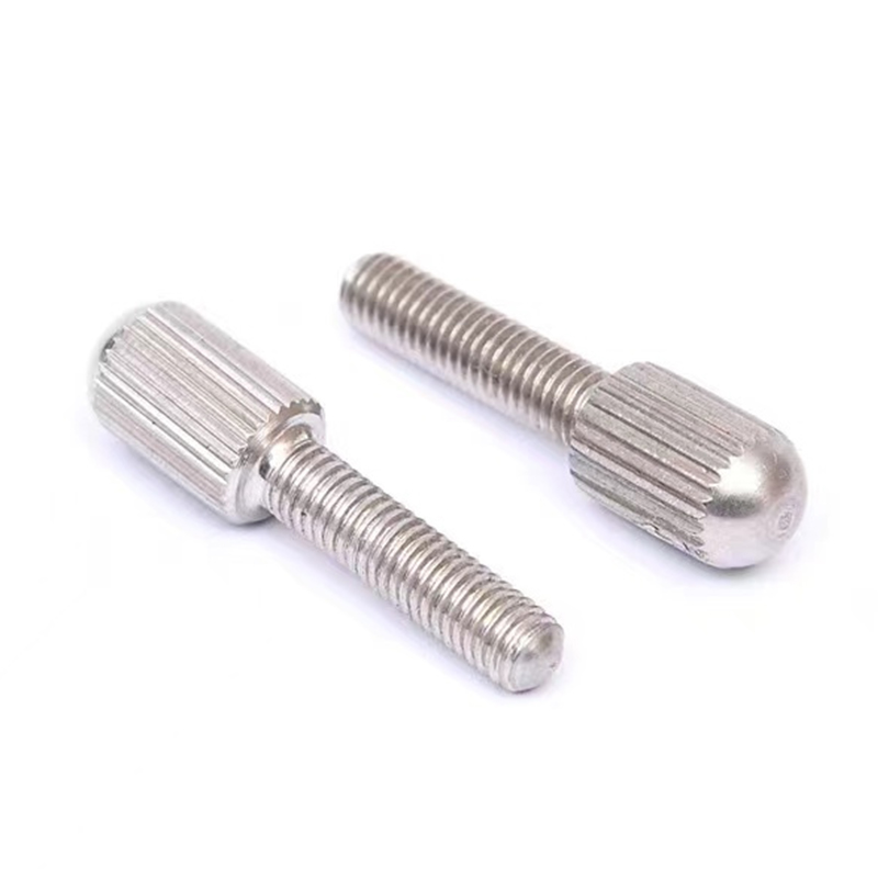 New design stainless steel knurled narrow head m3 screw 