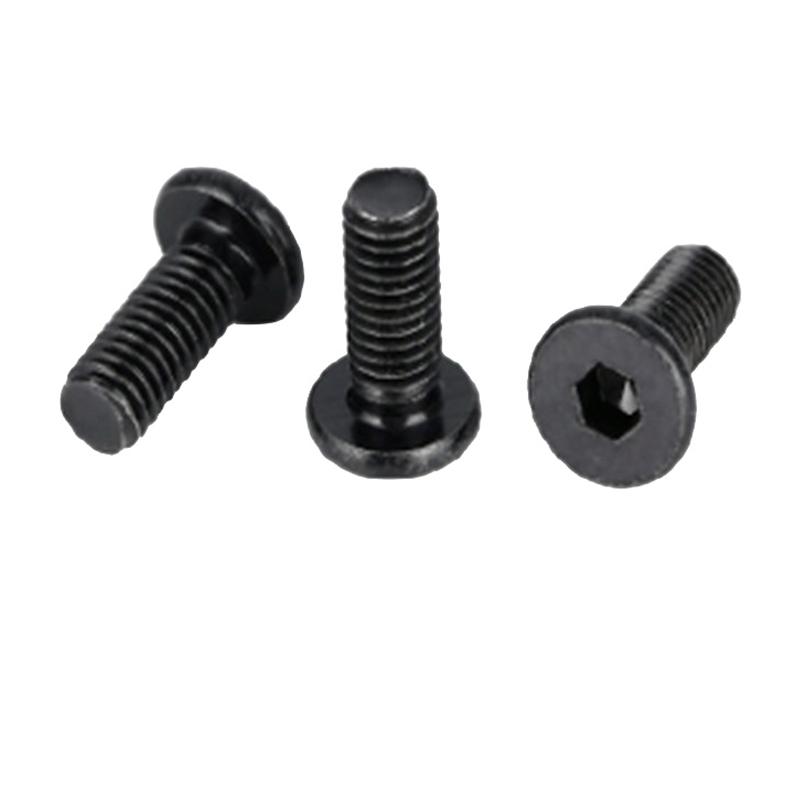 Hot sale black zinc coating m4 hex socket wafer head screw