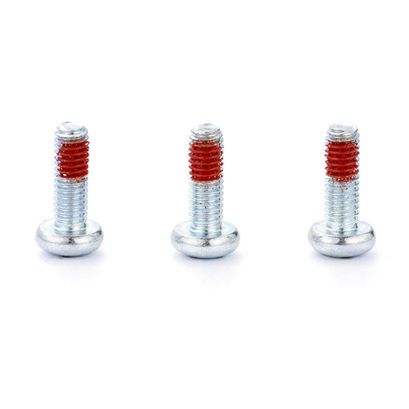 M3 Pan head Pozi driver machine Screw with red nylon patch