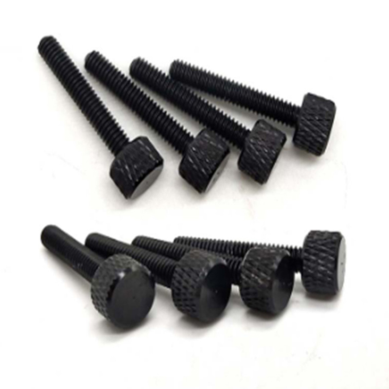 wholesale carbon steel knurled hand knob knurling cup head thumb screw