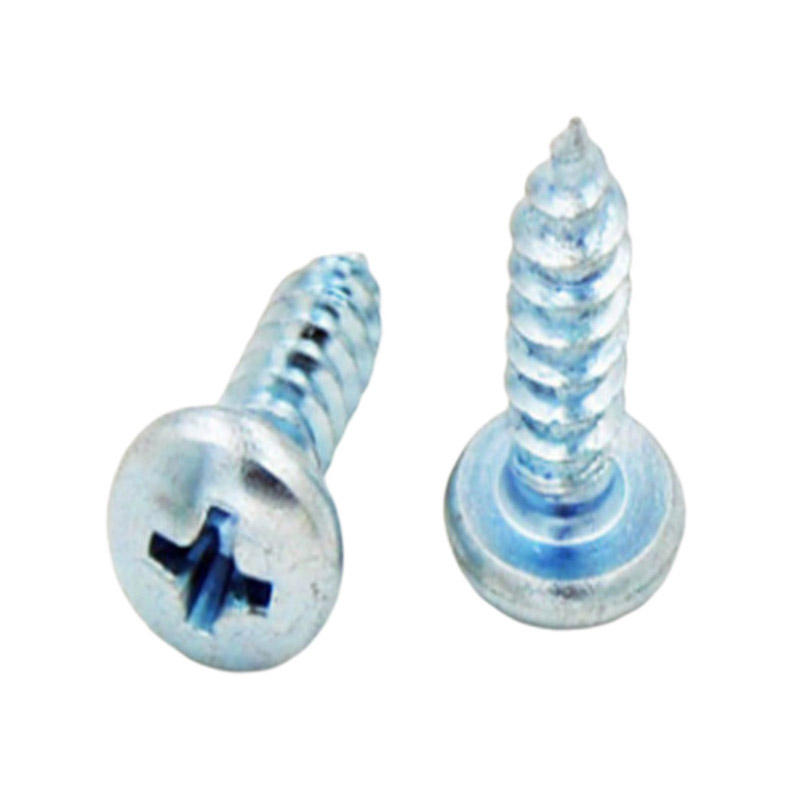 DIN7981 blue white zinc pan head cross recessed self drilling screw