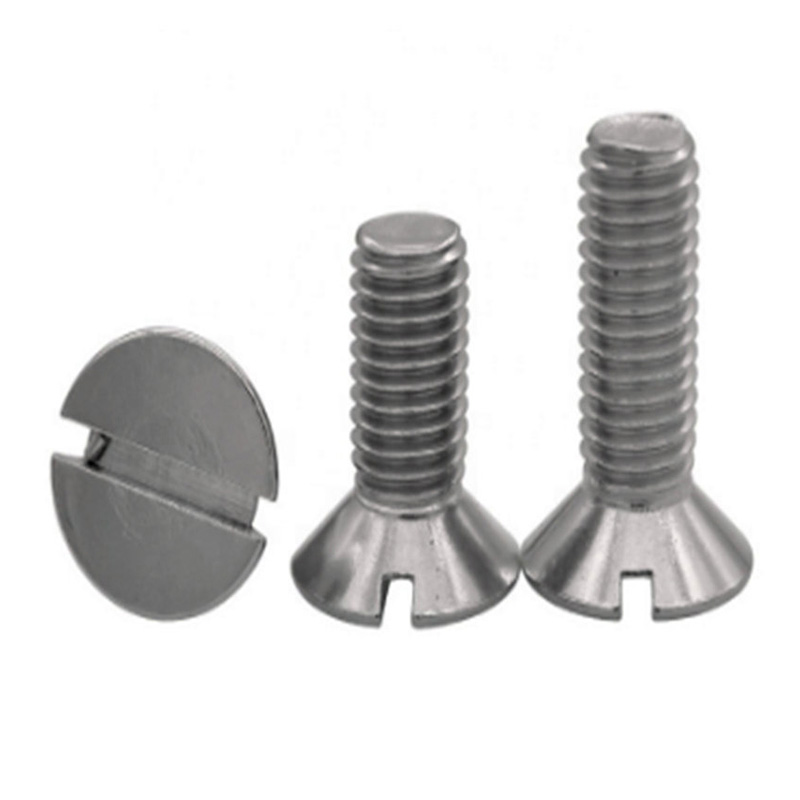Din963 m3 Stainless steel Countersunk Head Slotted Machine Screw