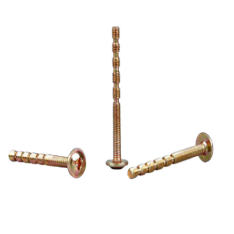 Galvanized connecting step bamboo shaped screw for door handle