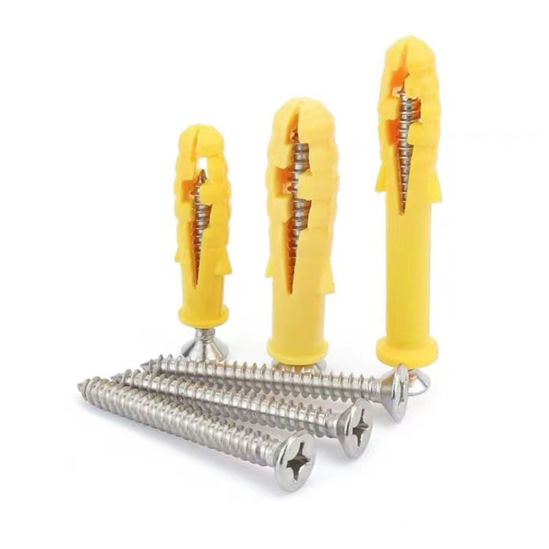 M6 nylon plastic stainless steel flat head expansion screw 